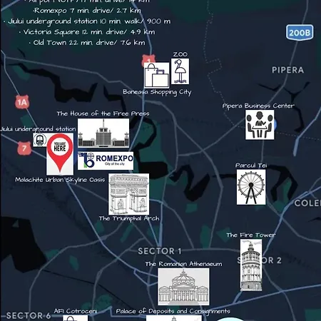 Malachite Urban Gem - Skyline Terrace Oasis בוקרשט